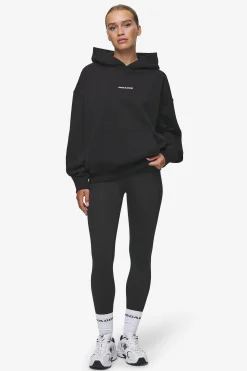 Pegador Hoodies|Atna Logo Oversized Hoodie White Black