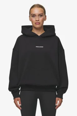 Pegador Hoodies|Atna Logo Oversized Hoodie White Black