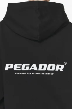 Pegador Hoodies|Atna Logo Oversized Hoodie Black
