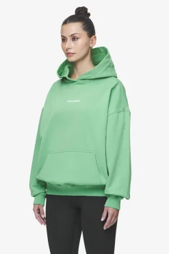 Pegador Hoodies|Atna Logo Oversized Hoodie White Washed peppermint green