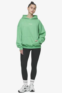 Pegador Hoodies|Atna Logo Oversized Hoodie White Washed peppermint green