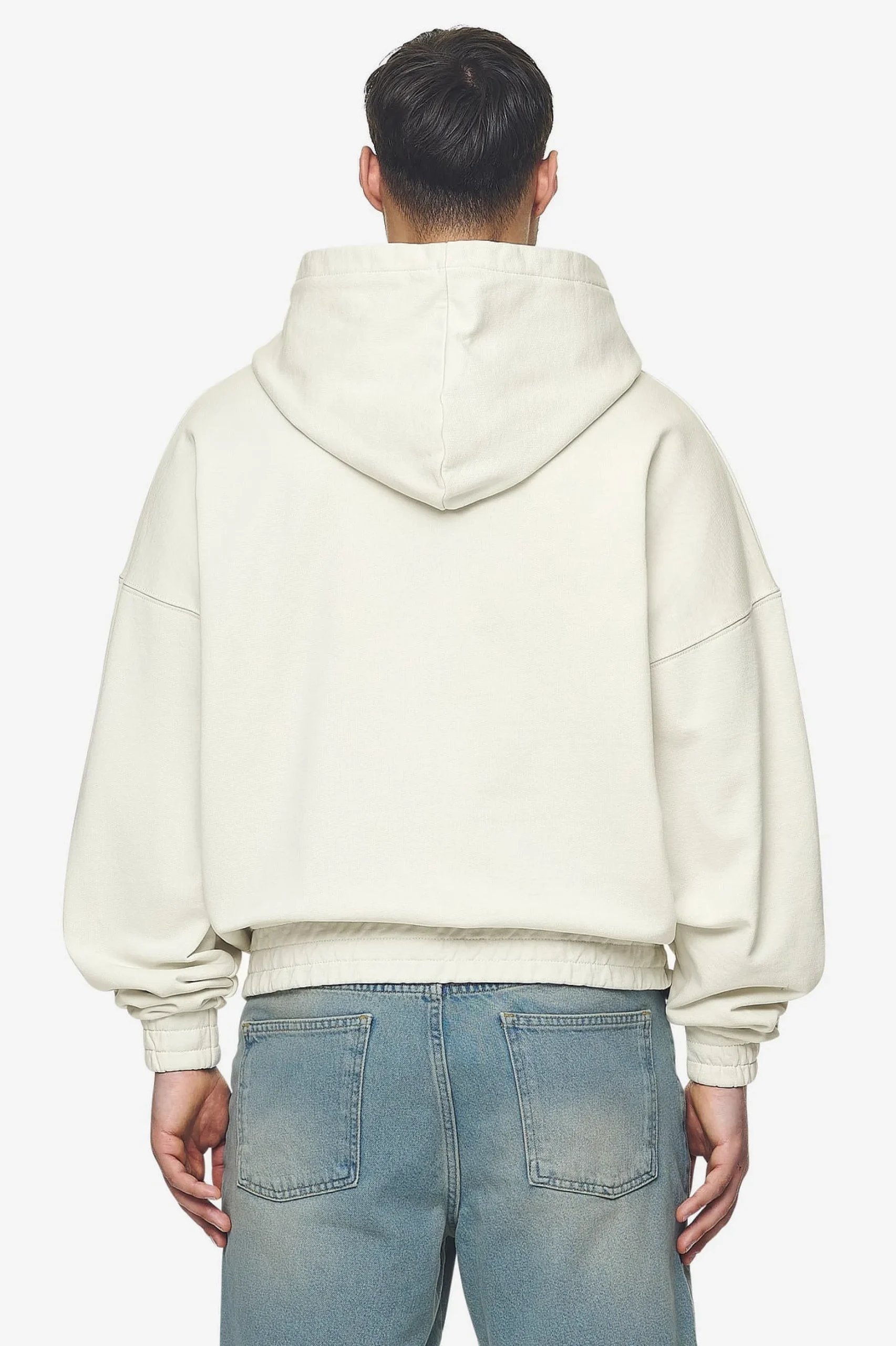 Pegador Hoodies|Zip Hoodies|Avon Boxy Sweat Jacket Washed Salty Cream