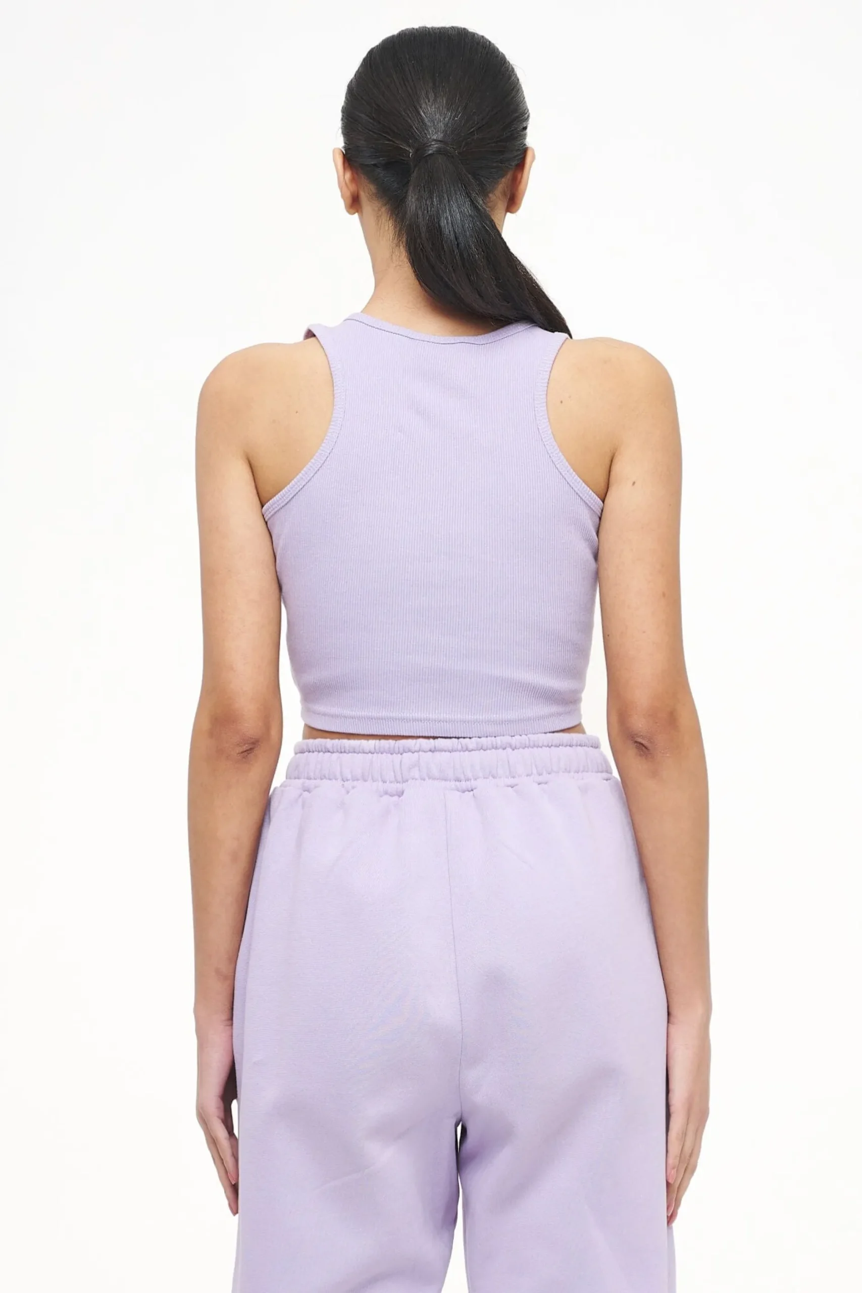 Pegador Tops|Ayla Crop Top Vintage Washed Purple Paste