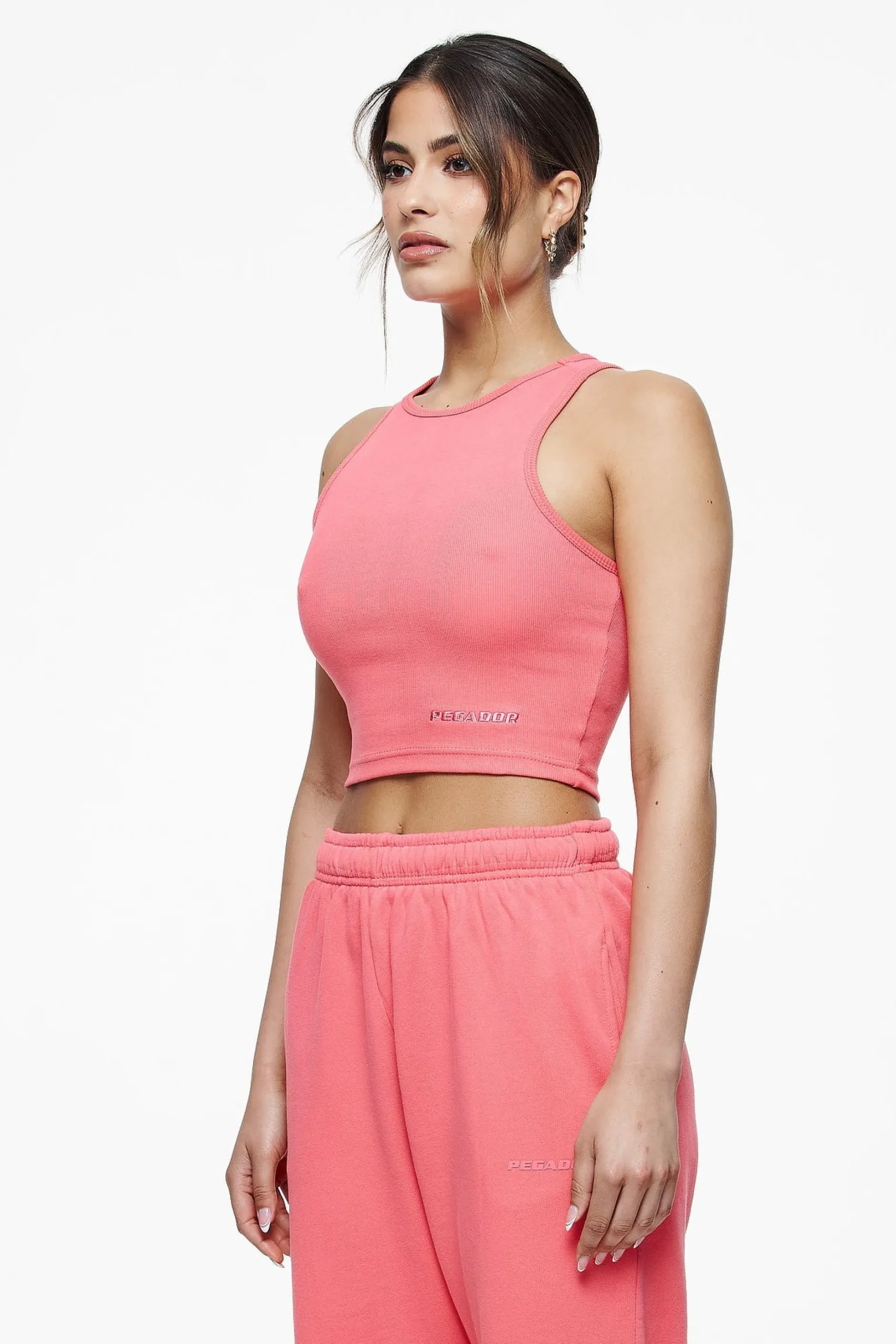 Pegador Tops|Ayla Crop Top Vintage Washed Strawberry