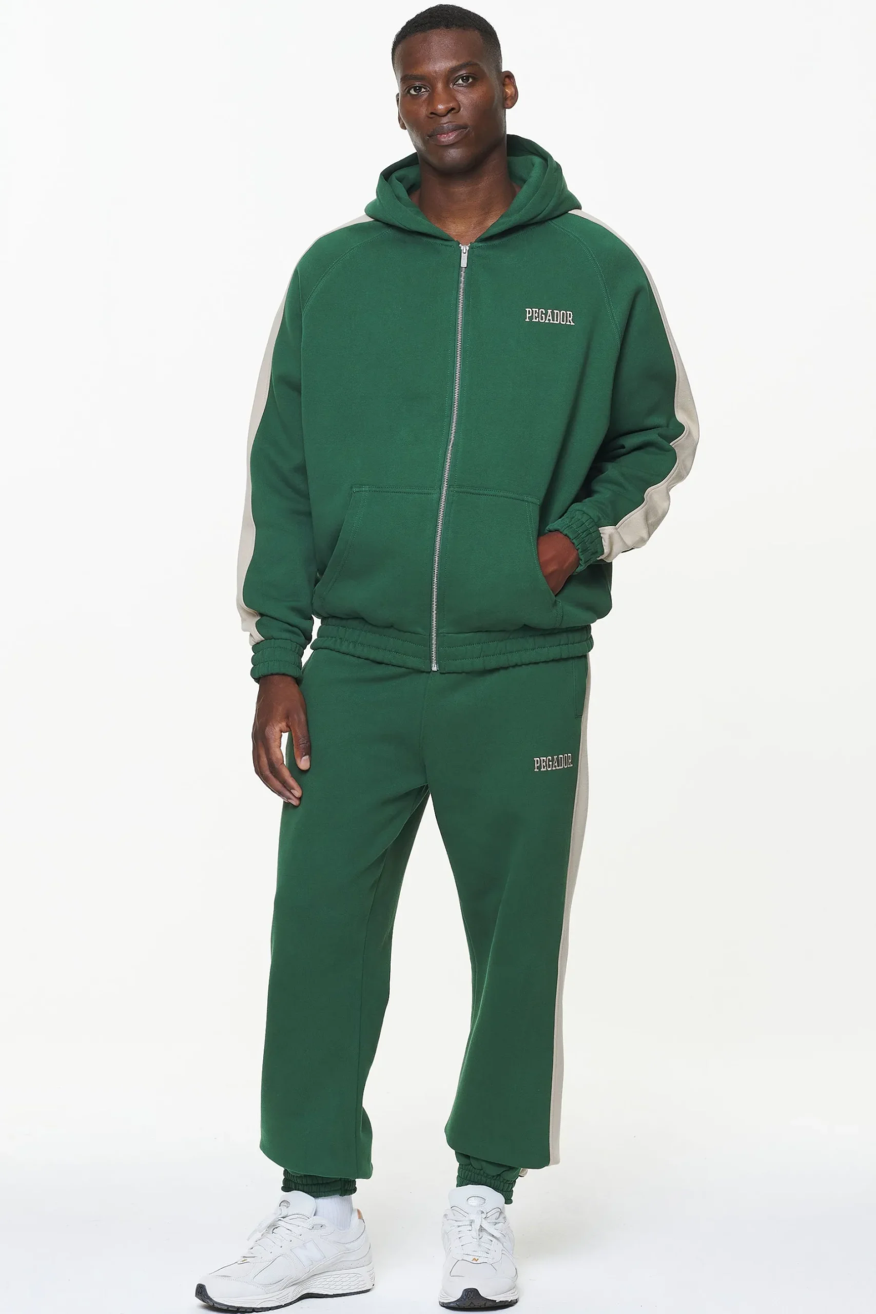Pegador Pants & Joggers|Aytoun Heavy Sweat Pants Vintage Washed British Green