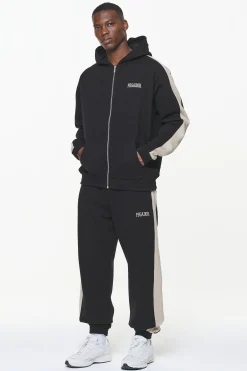 Pegador Pants & Joggers|Aytoun Heavy Sweat Pants Vintage Washed Onyx Black