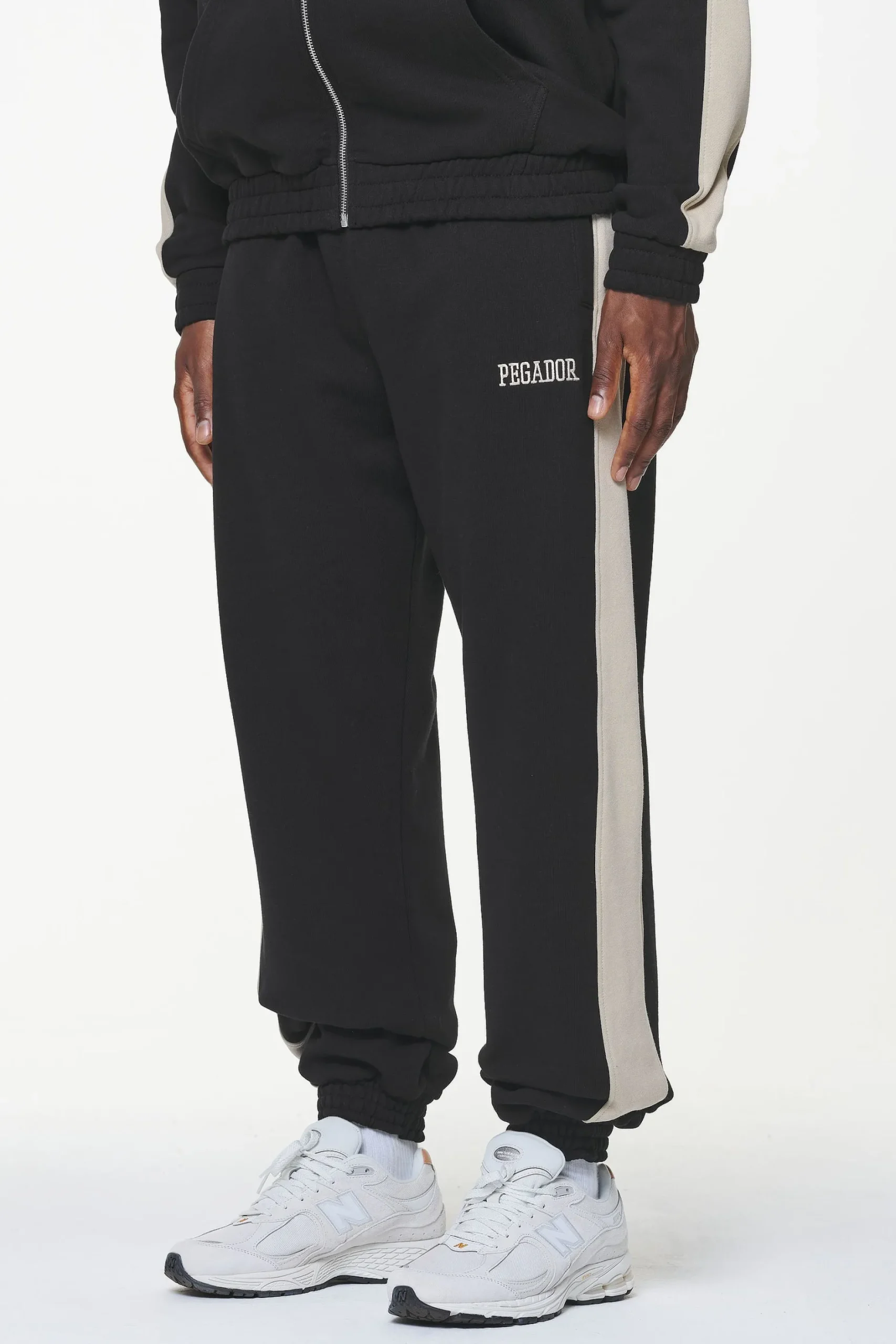 Pegador Pants & Joggers|Aytoun Heavy Sweat Pants Vintage Washed Onyx Black