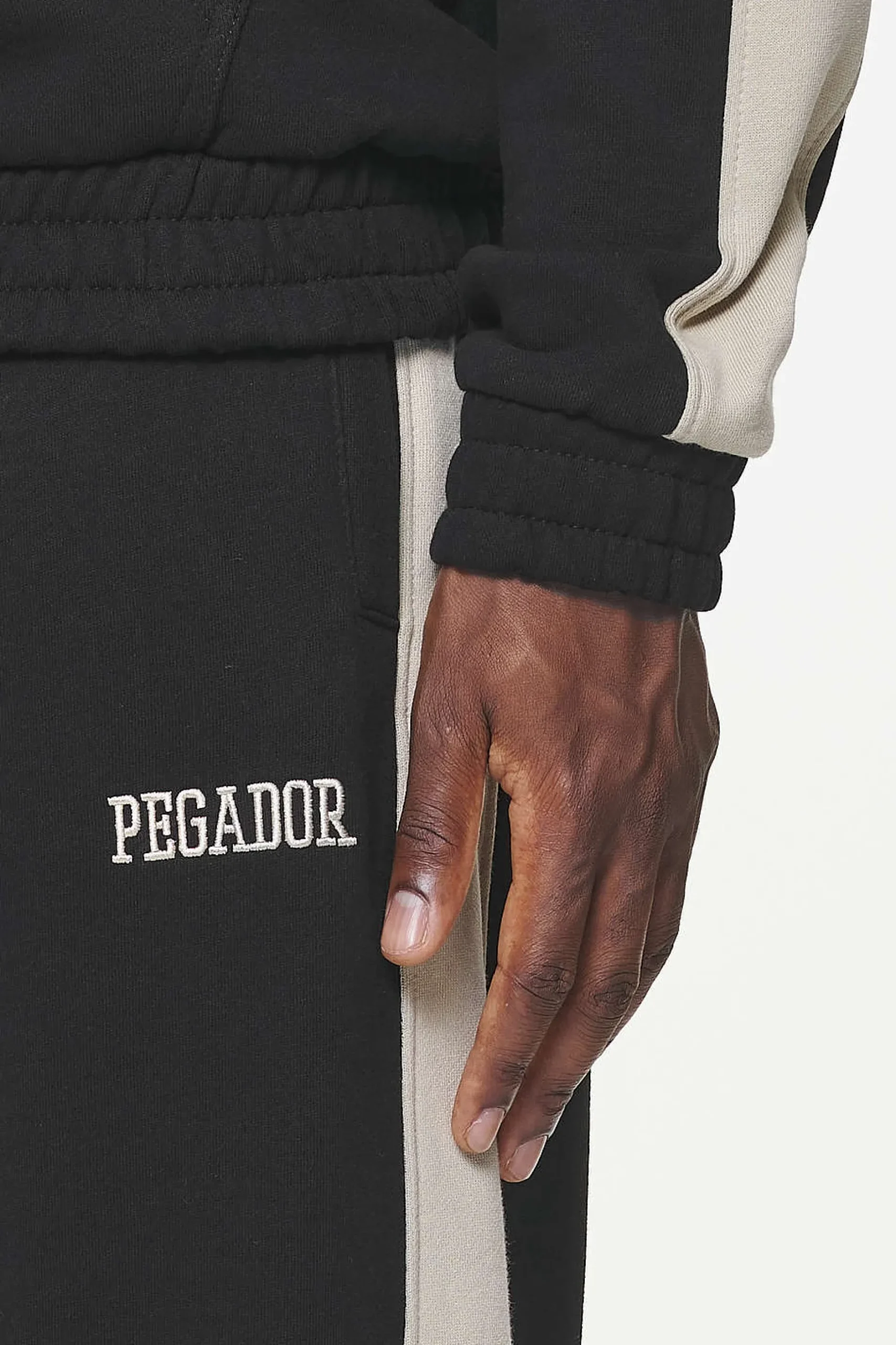 Pegador Pants & Joggers|Aytoun Heavy Sweat Pants Vintage Washed Onyx Black