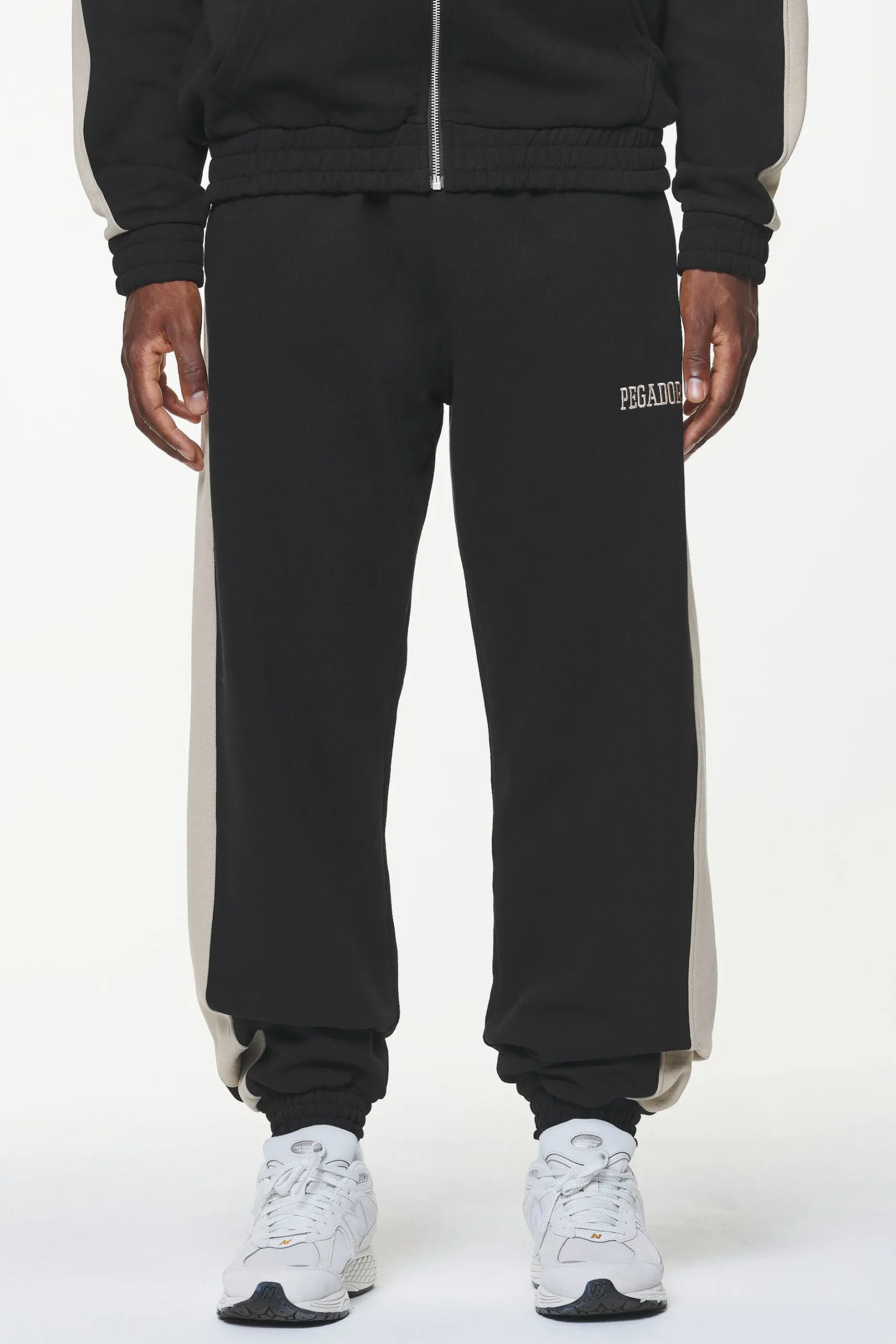 Pegador Pants & Joggers|Aytoun Heavy Sweat Pants Vintage Washed Onyx Black