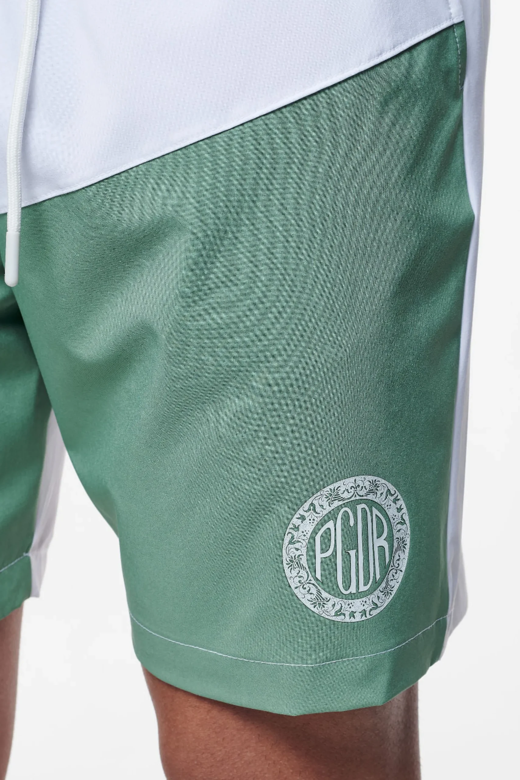 Pegador Swim Shorts|Baker Swim Shorts White Cypress Green