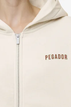 Pegador Hoodies|Zip Hoodies|Balari Oversized Sweat Jacket Washed Coast Sand