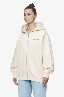 Pegador Hoodies|Zip Hoodies|Balari Oversized Sweat Jacket Washed Coast Sand