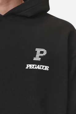 Pegador Hoodies|Baldock Oversized Hoodie Washed Black