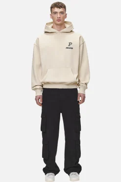Pegador Hoodies|Baldock Oversized Hoodie Washed Desert Sand