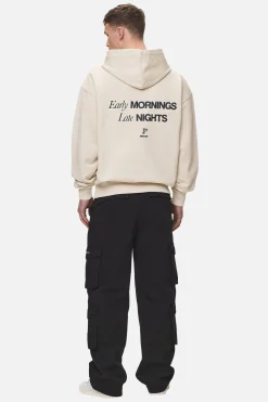 Pegador Hoodies|Baldock Oversized Hoodie Washed Desert Sand