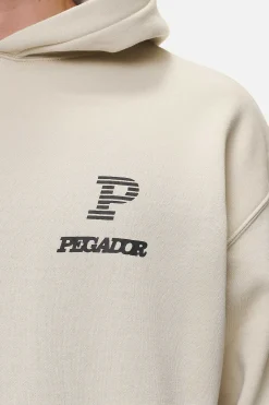 Pegador Hoodies|Baldock Oversized Hoodie Washed Desert Sand