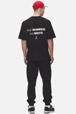 Pegador Tees|Baldock Oversized Tee Washed Black