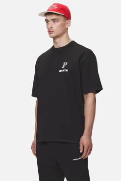 Pegador Tees|Baldock Oversized Tee Washed Black