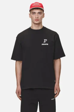 Pegador Tees|Baldock Oversized Tee Washed Black