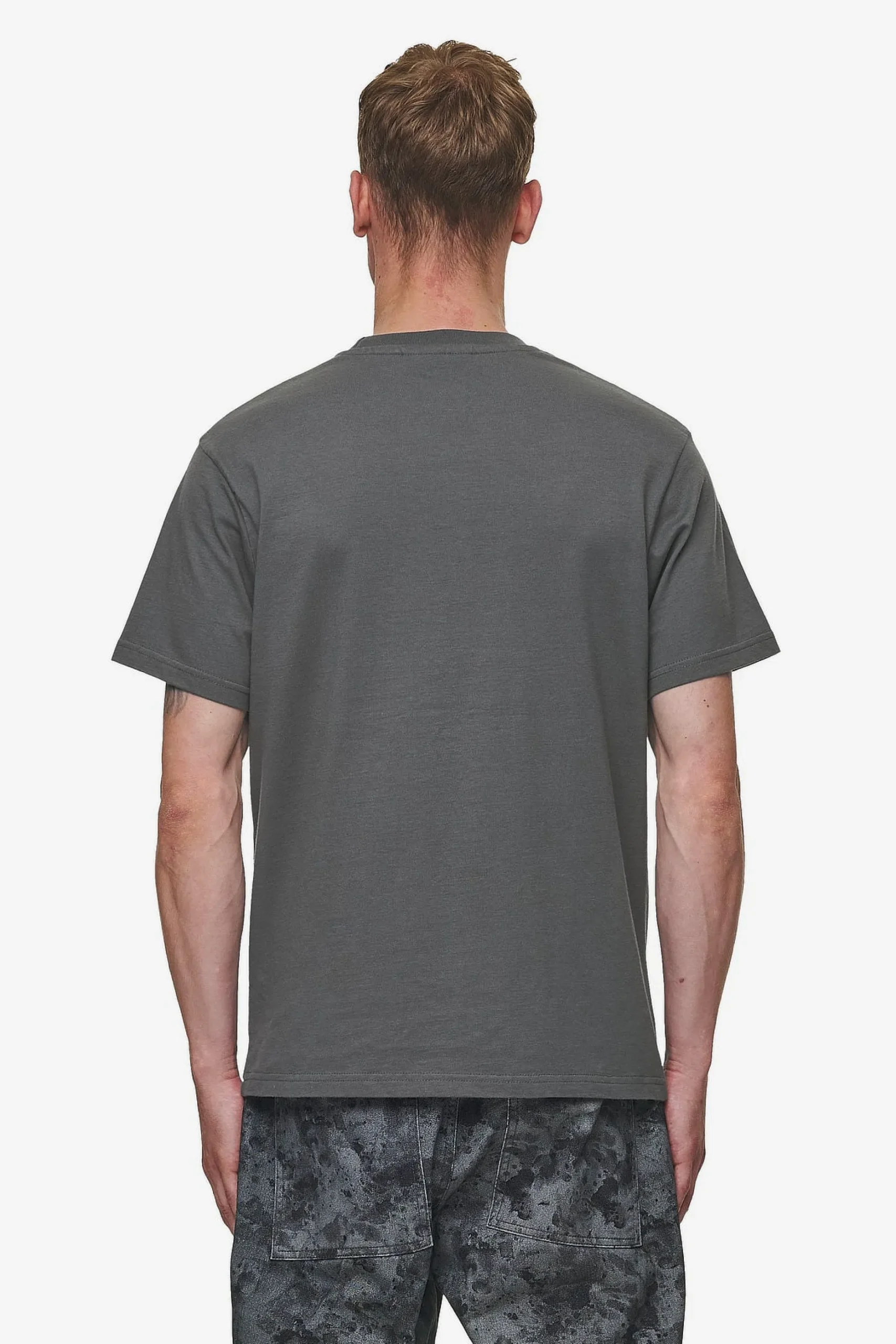 Pegador Tees|Bane Slim Tee Washed Anthracite