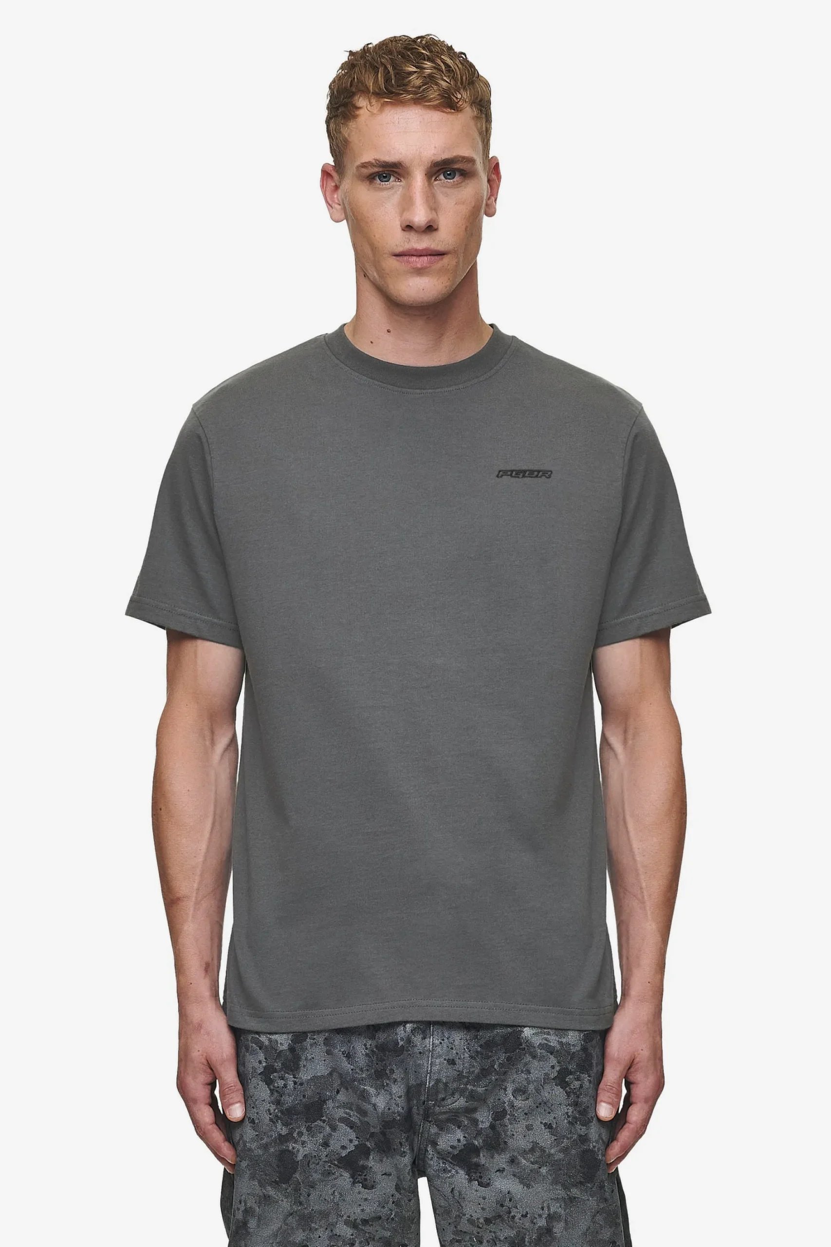 Pegador Tees|Bane Slim Tee Washed Anthracite