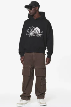 Pegador Cargos|Bantam Wide Cargo Pants Oak Brown