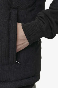 Pegador Vests|Bardon Cord Puffer Vest Black