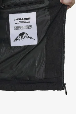 Pegador Vests|Bardon Cord Puffer Vest Black
