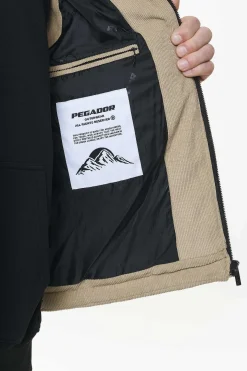 Pegador Vests|Bardon Cord Puffer Vest Sand