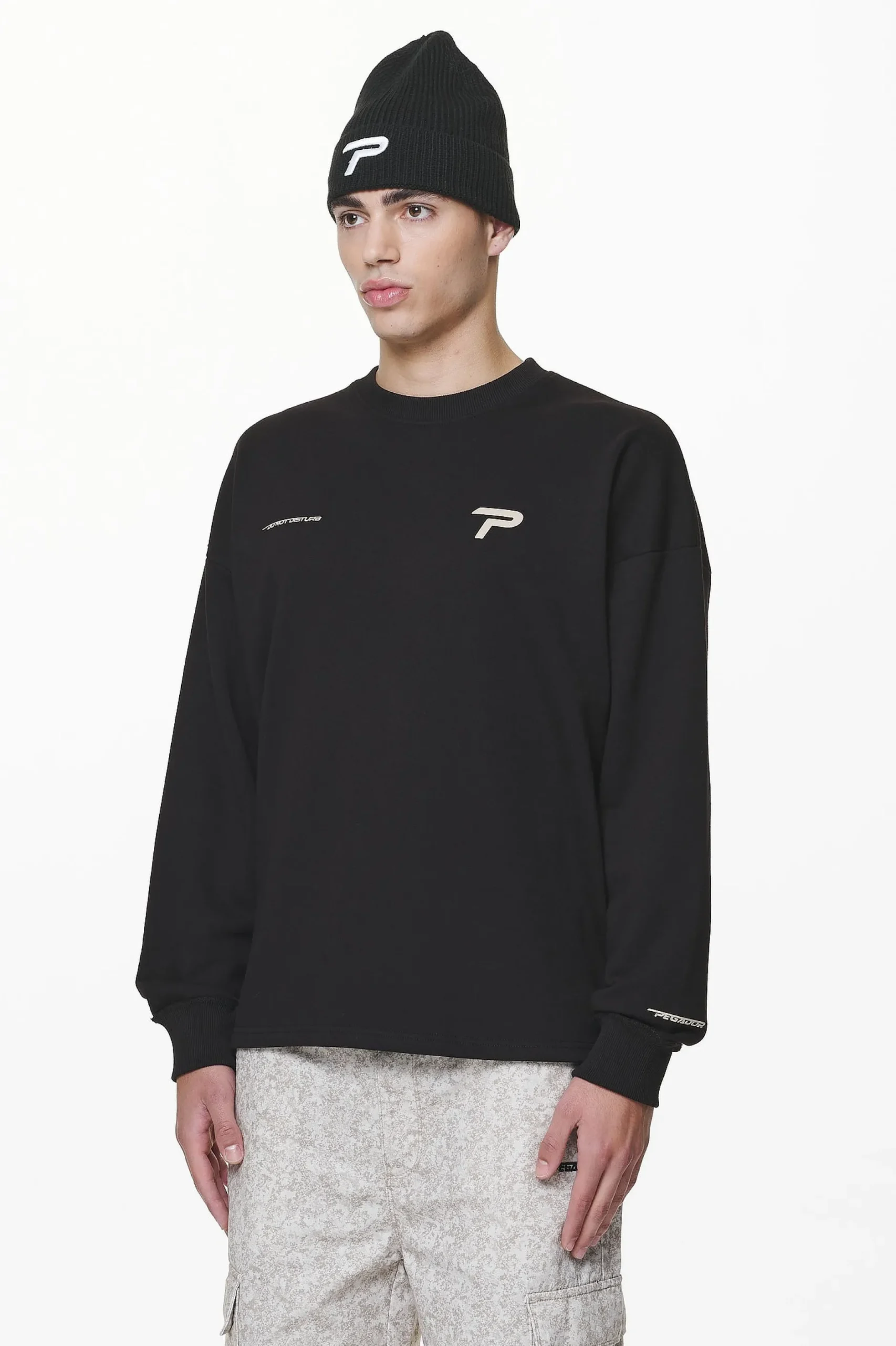 Pegador Longsleeves|Barone Oversized Longsleeve Black