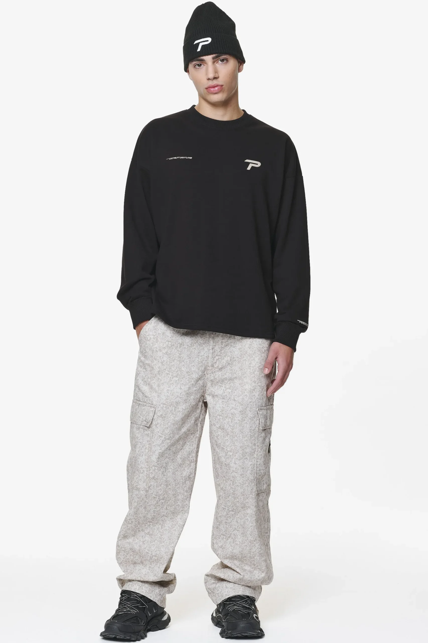 Pegador Longsleeves|Barone Oversized Longsleeve Black