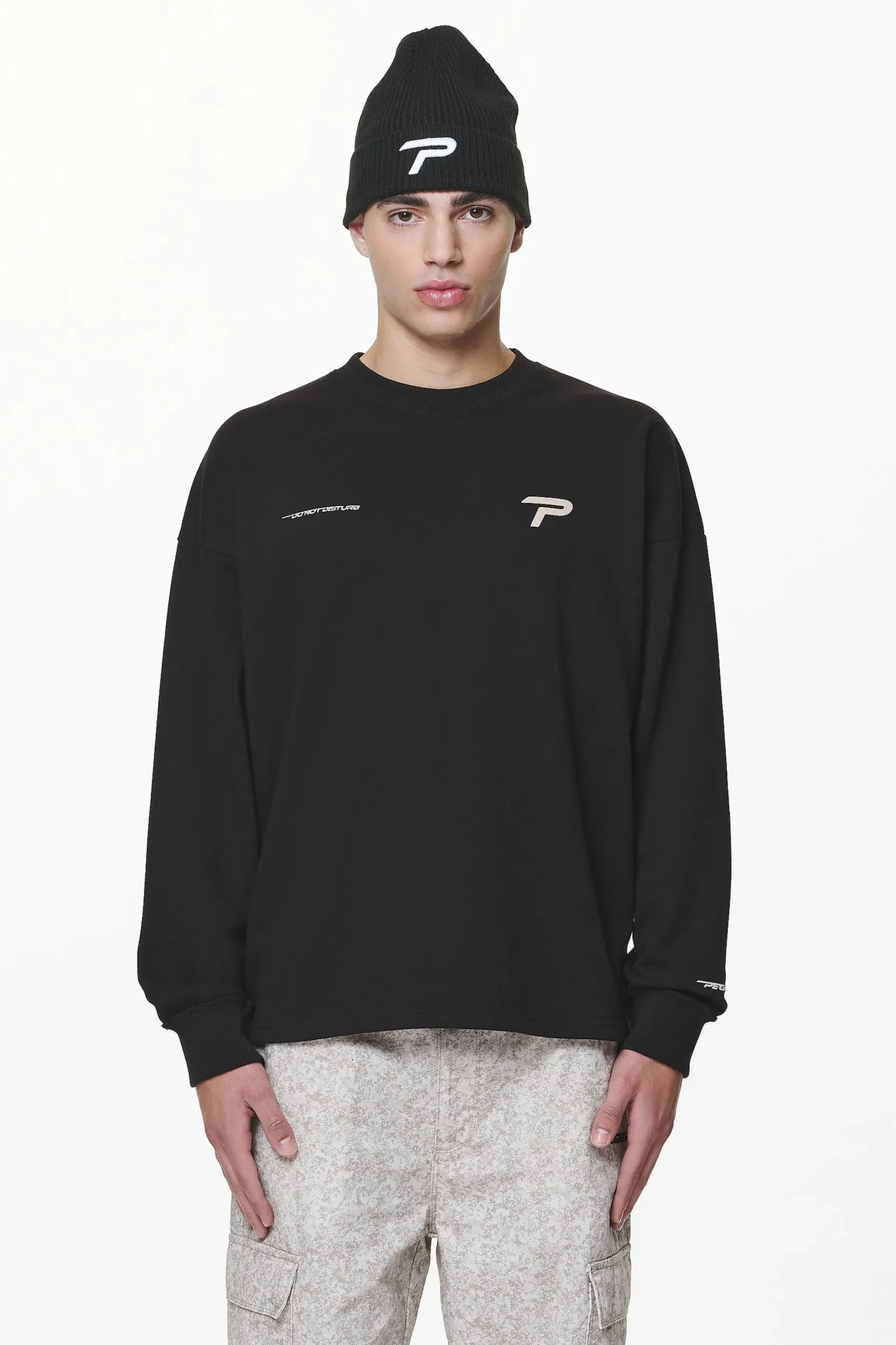 Pegador Longsleeves|Barone Oversized Longsleeve Black