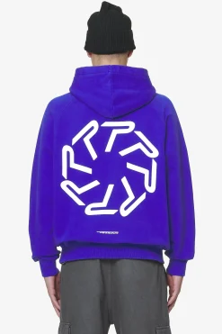 Pegador Hoodies|Barone Raglan Hoodie Washed Endless Blue