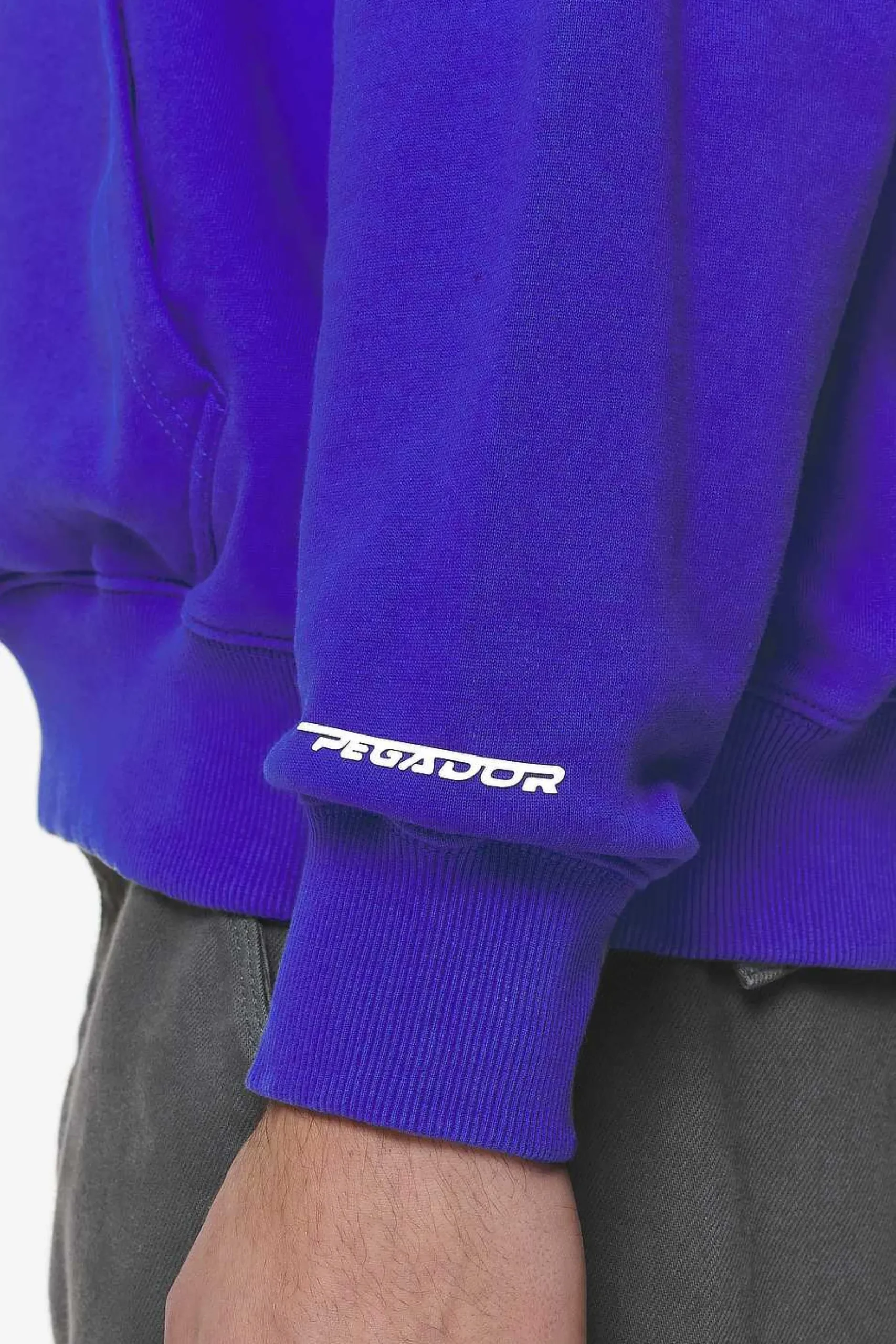 Pegador Hoodies|Barone Raglan Hoodie Washed Endless Blue