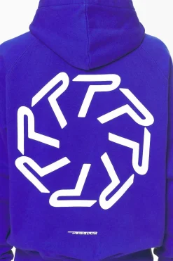 Pegador Hoodies|Barone Raglan Hoodie Washed Endless Blue