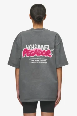 Pegador Tees|Barret Oversized Tee Vintage grey