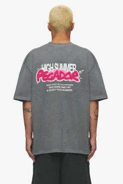 Pegador Tees|Barret Oversized Tee Vintage grey