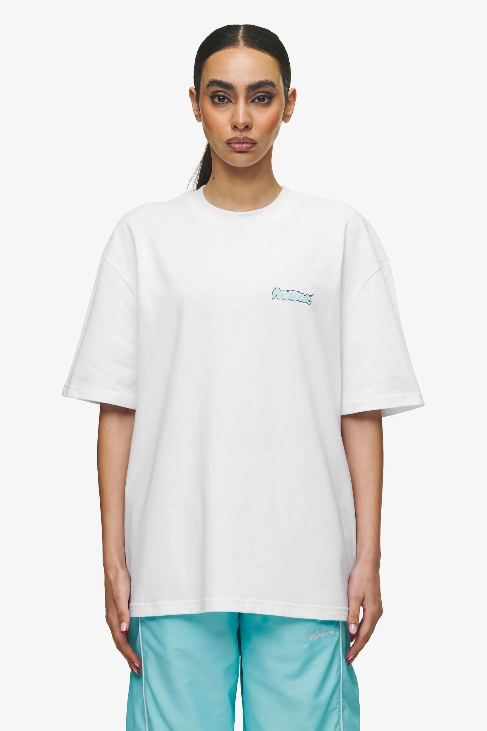 Pegador Tees|Barret Oversized Tee White