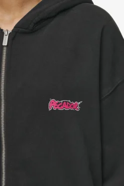Pegador Hoodies|Zip Hoodies|Barret Terry Oversized Sweat Jacket Vintage Black