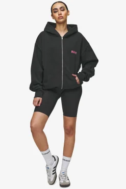 Pegador Hoodies|Zip Hoodies|Barret Terry Oversized Sweat Jacket Vintage Black