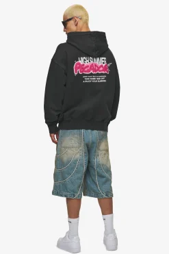 Pegador Hoodies|Zip Hoodies|Barret Terry Oversized Sweat Jacket Vintage Black
