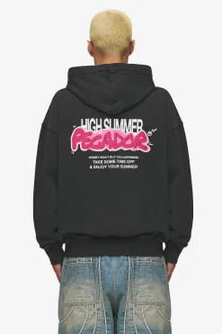 Pegador Hoodies|Zip Hoodies|Barret Terry Oversized Sweat Jacket Vintage Black