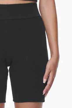 Pegador Shorts|Barrie Rib Biker Shorts Black