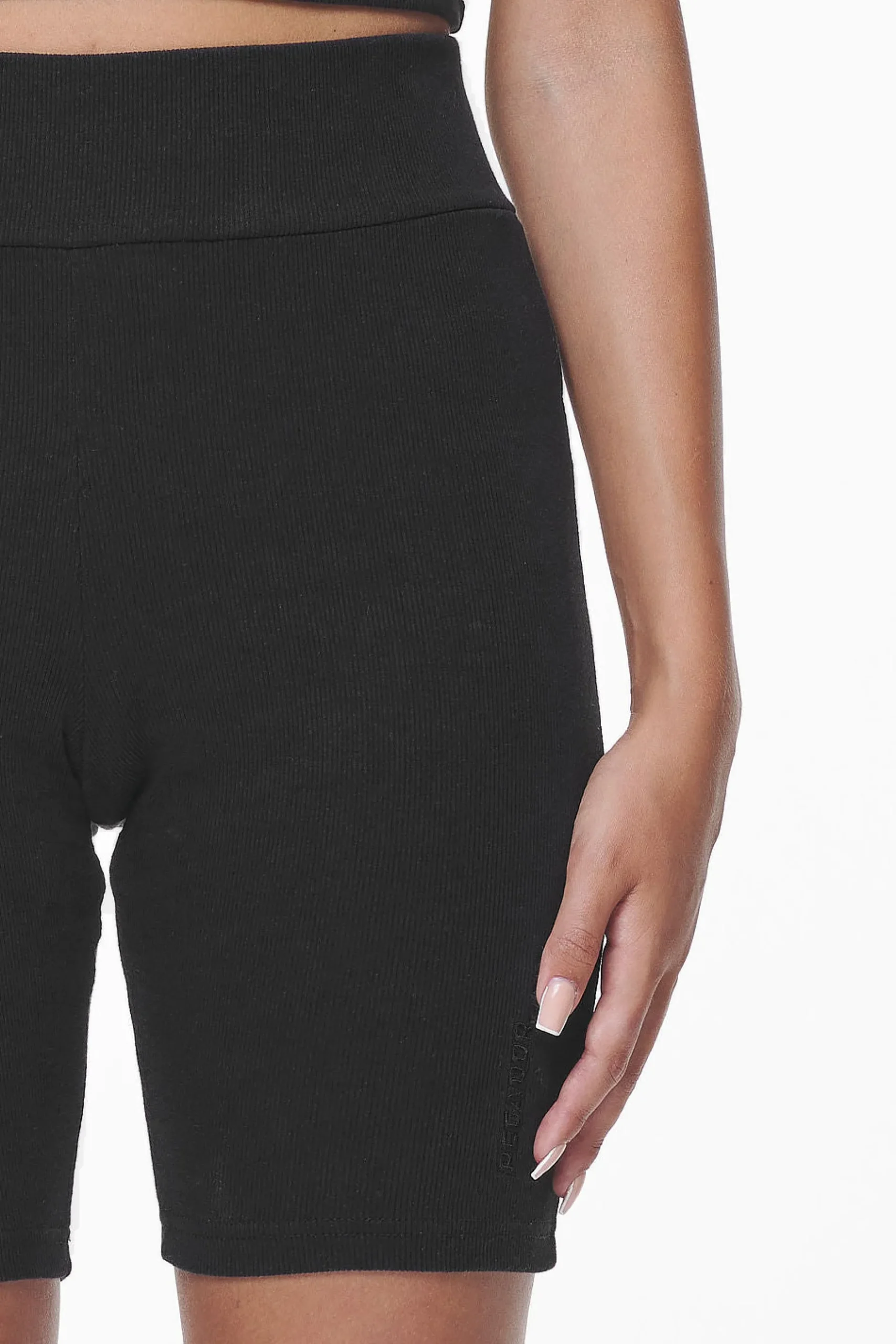 Pegador Shorts|Barrie Rib Biker Shorts Black