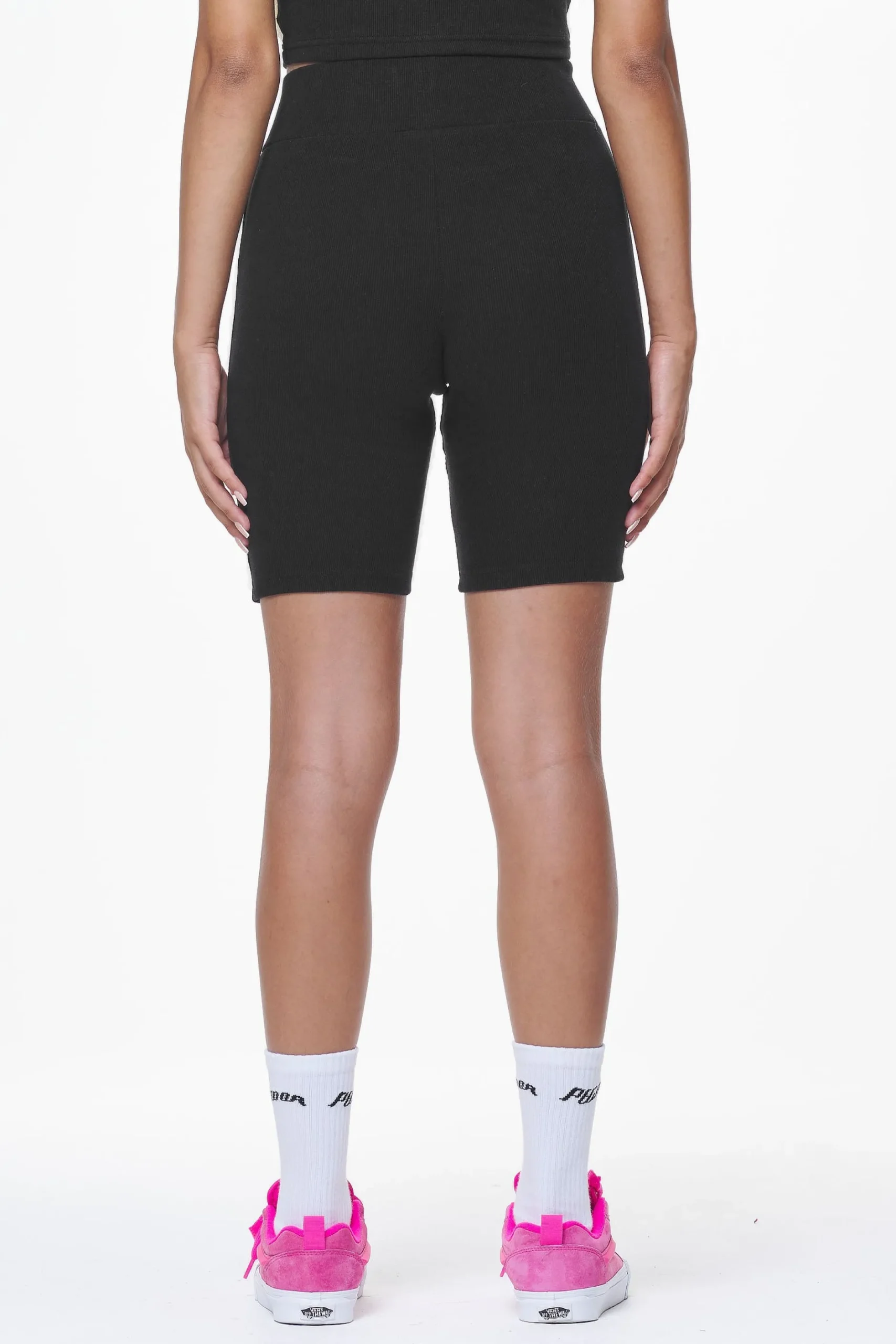 Pegador Shorts|Barrie Rib Biker Shorts Black
