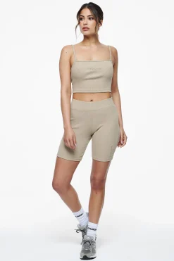Pegador Shorts|Barrie Rib Biker Shorts Vintage Washed Espresso