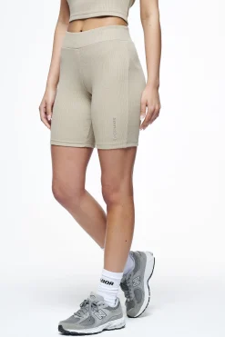 Pegador Shorts|Barrie Rib Biker Shorts Vintage Washed Espresso