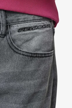 Pegador Jeans|Barrow Wide Baggy Jeans Washed Anthracite