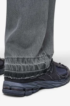 Pegador Jeans|Barrow Wide Baggy Jeans Washed Anthracite