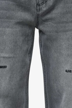 Pegador Jeans|Barrow Wide Baggy Jeans Washed Anthracite